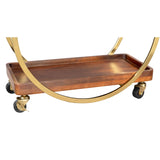 Arenas Bar Cart, Brown-Furniture-High Fashion Home