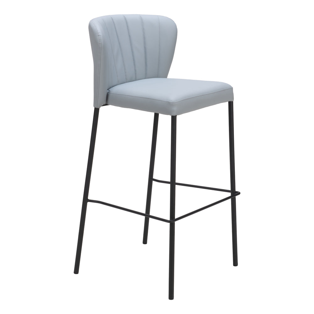 Linz Barstool, Gray, Set of 2