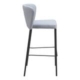 Linz Barstool, Gray, Set of 2