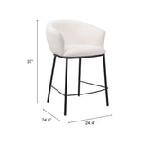 Essen Counter Stool, Ivory-Furniture-High Fashion Home