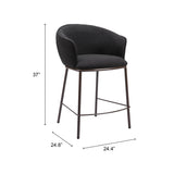 Essen Counter Stool, Black-Furniture-High Fashion Home