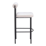 Livorno Barstool, Ivory, Set of 2