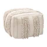 Peru Ottoman, Beige-Furniture-High Fashion Home