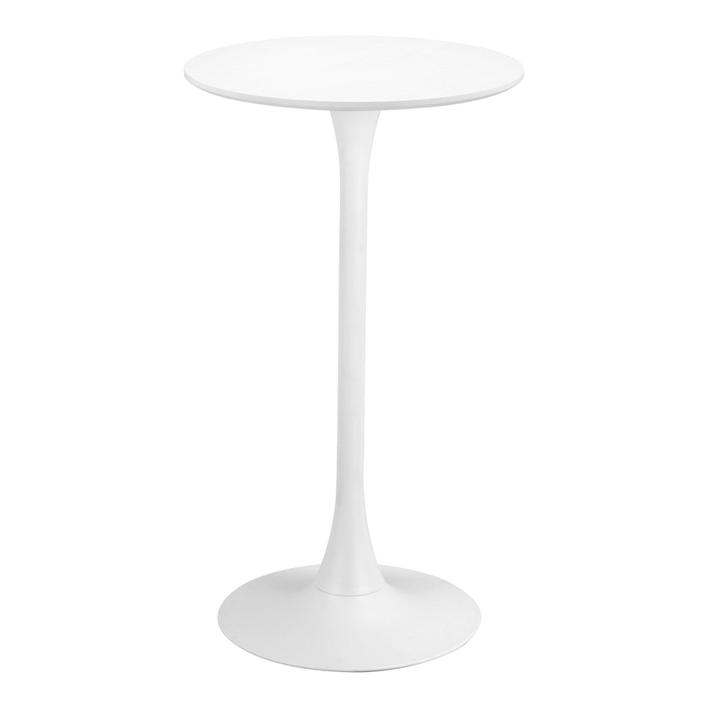 Auray Bar Table, White-Furniture - Accent Tables-High Fashion Home