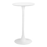 Auray Bar Table, White-Furniture - Accent Tables-High Fashion Home