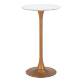 Auray Bar Table, White-Furniture - Accent Tables-High Fashion Home