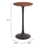 Auray Bar Table, Brown-Furniture - Accent Tables-High Fashion Home