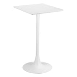 Valleta Bar Table, White-Furniture - Accent Tables-High Fashion Home