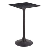 Valleta Bar Table, Black-Furniture - Accent Tables-High Fashion Home