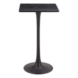 Valleta Bar Table, Black-Furniture - Accent Tables-High Fashion Home