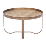 Vannes Coffee Table, Brass-Furniture - Accent Tables-High Fashion Home