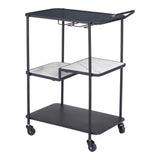 Constanza Bar Cart, Black-Furniture-High Fashion Home