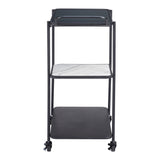 Constanza Bar Cart, Black-Furniture-High Fashion Home