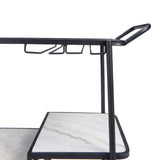 Constanza Bar Cart, Black-Furniture-High Fashion Home