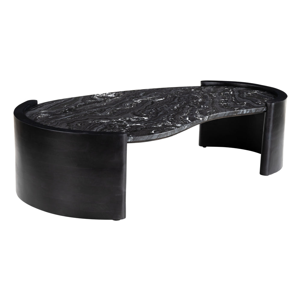 Tartini Coffee Table, Black-Furniture - Accent Tables-High Fashion Home