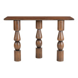 Split Console Table, Brown-Furniture - Accent Tables-High Fashion Home