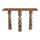 Split Console Table, Brown-Furniture - Accent Tables-High Fashion Home