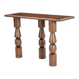 Split Console Table, Brown-Furniture - Accent Tables-High Fashion Home