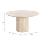 Izola Dining Table, Natural-Furniture - Dining-High Fashion Home