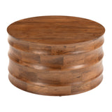 Antium Coffee Table, Walnut-Furniture - Accent Tables-High Fashion Home