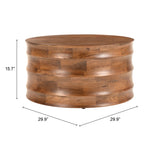 Antium Coffee Table, Walnut-Furniture - Accent Tables-High Fashion Home