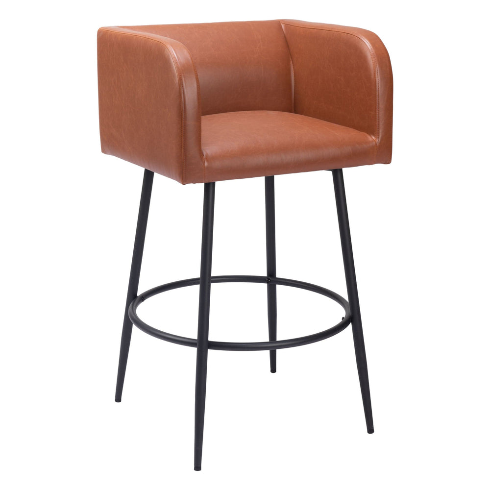 Horbat Bar Stool, Brown, Set of 2-Furniture-High Fashion Home