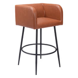 Horbat Bar Stool, Brown, Set of 2-Furniture-High Fashion Home