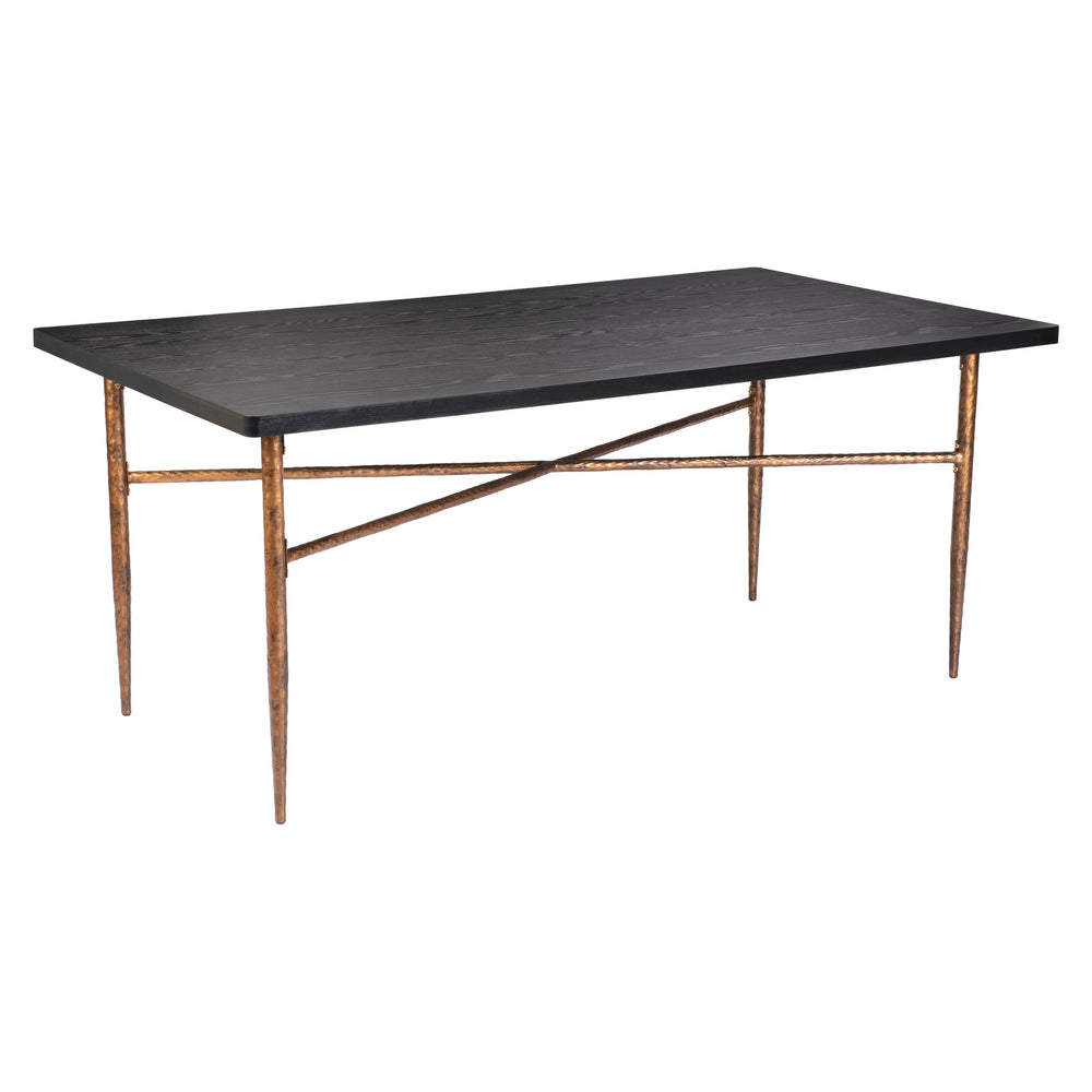 Nida Dining Table, Black-Furniture - Dining-High Fashion Home