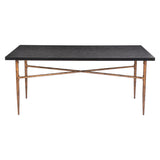 Nida Dining Table, Black-Furniture - Dining-High Fashion Home