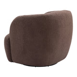 Govan Swivel Chair, Brown-Furniture - Chair-High Fashion Home