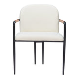 Sibu Dining Chair, Cream-Furniture - Dining-High Fashion Home