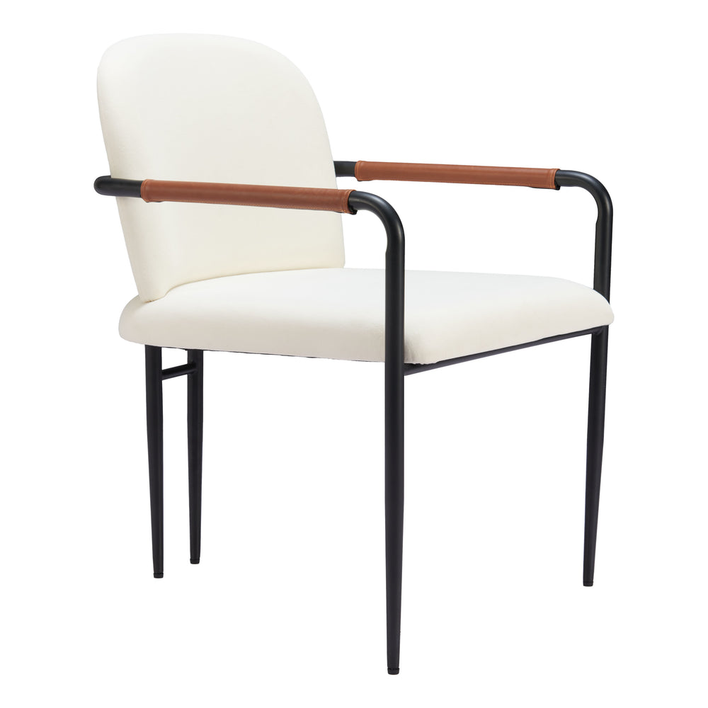 Sibu Dining Chair, Cream-Furniture - Dining-High Fashion Home