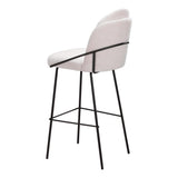 Jambi Bar Stool, Ivory, Set of 2-Furniture-High Fashion Home