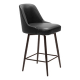 Keppel Swivel Counter Stool, Black