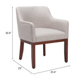 Berbera Dining Chair Gray-Furniture - Dining-High Fashion Home