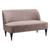 Bintulu Loveseat, Taupe-Furniture - Sofas-High Fashion Home