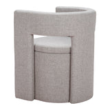 Papua Dining Chair, Gray-Furniture - Dining-High Fashion Home