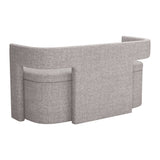 Papua Storage Bench, Gray-Furniture - Benches-High Fashion Home