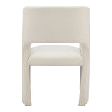 Minet Dining Chair Linen, White-Furniture - Dining-High Fashion Home