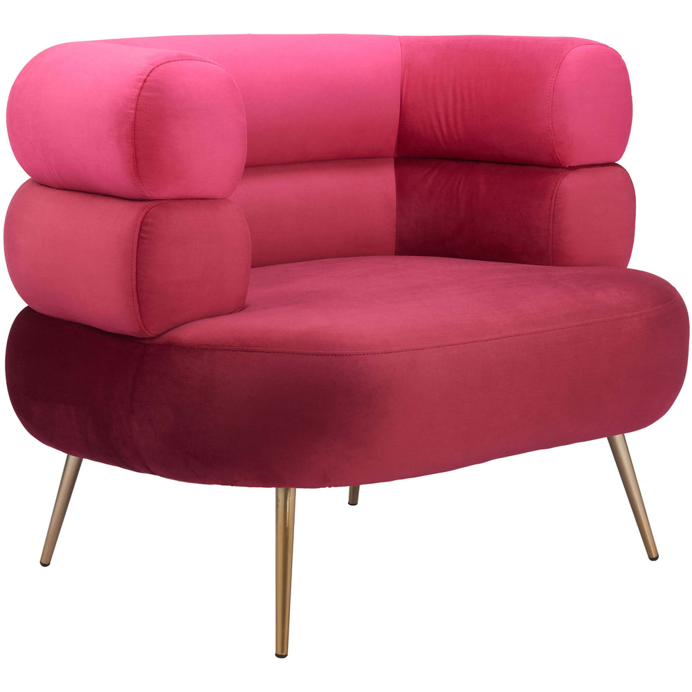 Arish Chair, Red-Furniture - Chairs-High Fashion Home