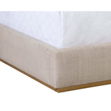 Danbury King Bed, Naya Check Cream