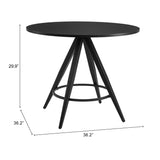 Dinos Dining Table, Black-Furniture - Dining-High Fashion Home