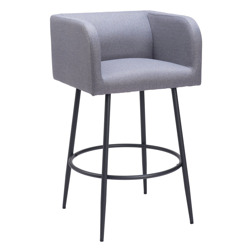 Horbat Bar Stool, Gray, Set of 2-Furniture-High Fashion Home