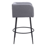 Horbat Bar Stool, Gray, Set of 2-Furniture-High Fashion Home