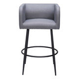 Horbat Bar Stool, Gray, Set of 2-Furniture-High Fashion Home