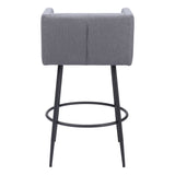 Horbat Bar Stool, Gray, Set of 2-Furniture-High Fashion Home