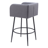 Horbat Bar Stool, Gray, Set of 2-Furniture-High Fashion Home