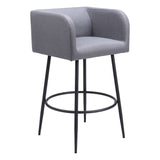 Horbat Bar Stool, Gray, Set of 2-Furniture-High Fashion Home