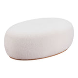 Amber Ottoman, Cream-Furniture-High Fashion Home