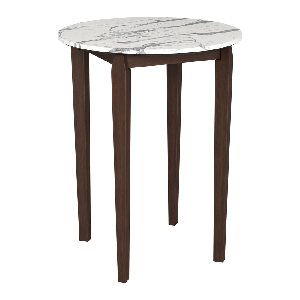 Vernon Bar Table, White-Furniture - Accent Tables-High Fashion Home